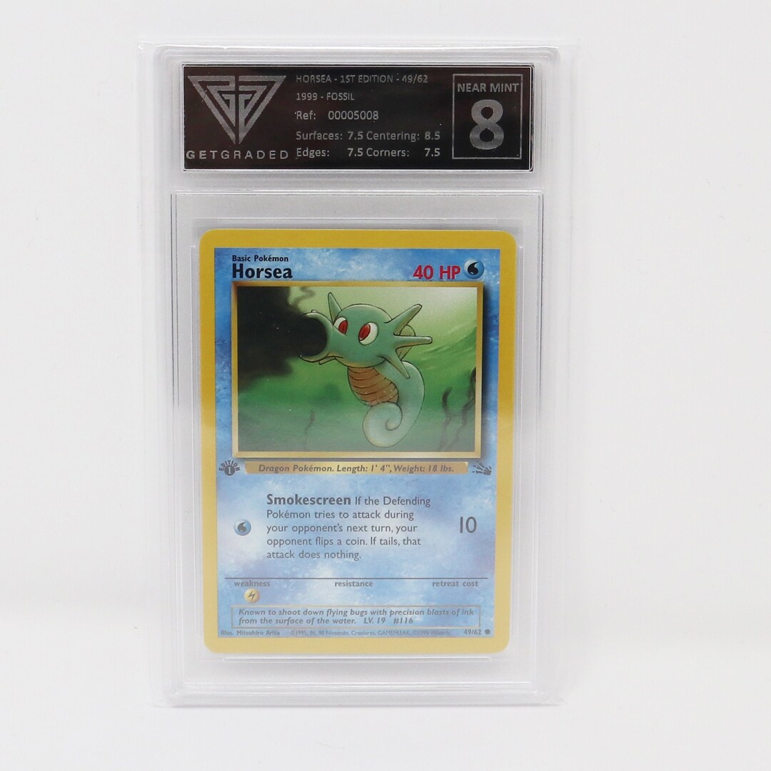 horsea pokemon card 1995 Pokemon Single Card FOSSIL (1ST Edition) main image 0