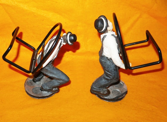 Stan Laurel Oliver Hardy Figures Figurines Letter DVD CD Wine Bottle Holders Racks Ornaments Knick Knacks Etsy UK