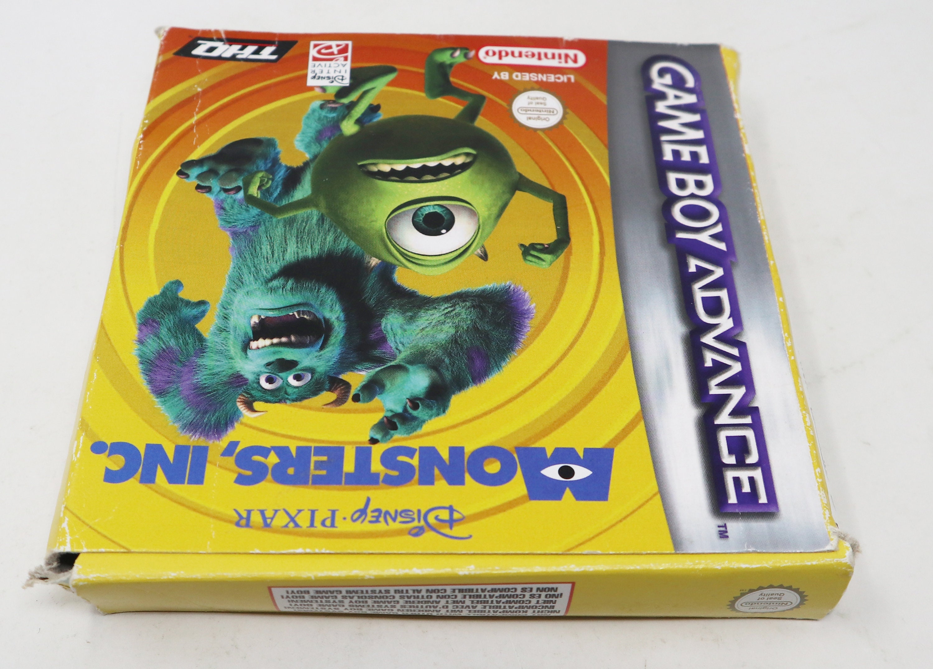 Vintage 2002 Nintendo Game Boy Advance Disney Pixar Monsters, Inc.  Cartridge Video Game Boxed Pal - Etsy