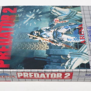 Vintage 1992 90s Sega Game Gear Predator 2 Cartridge Video Game Boxed Pal image 4