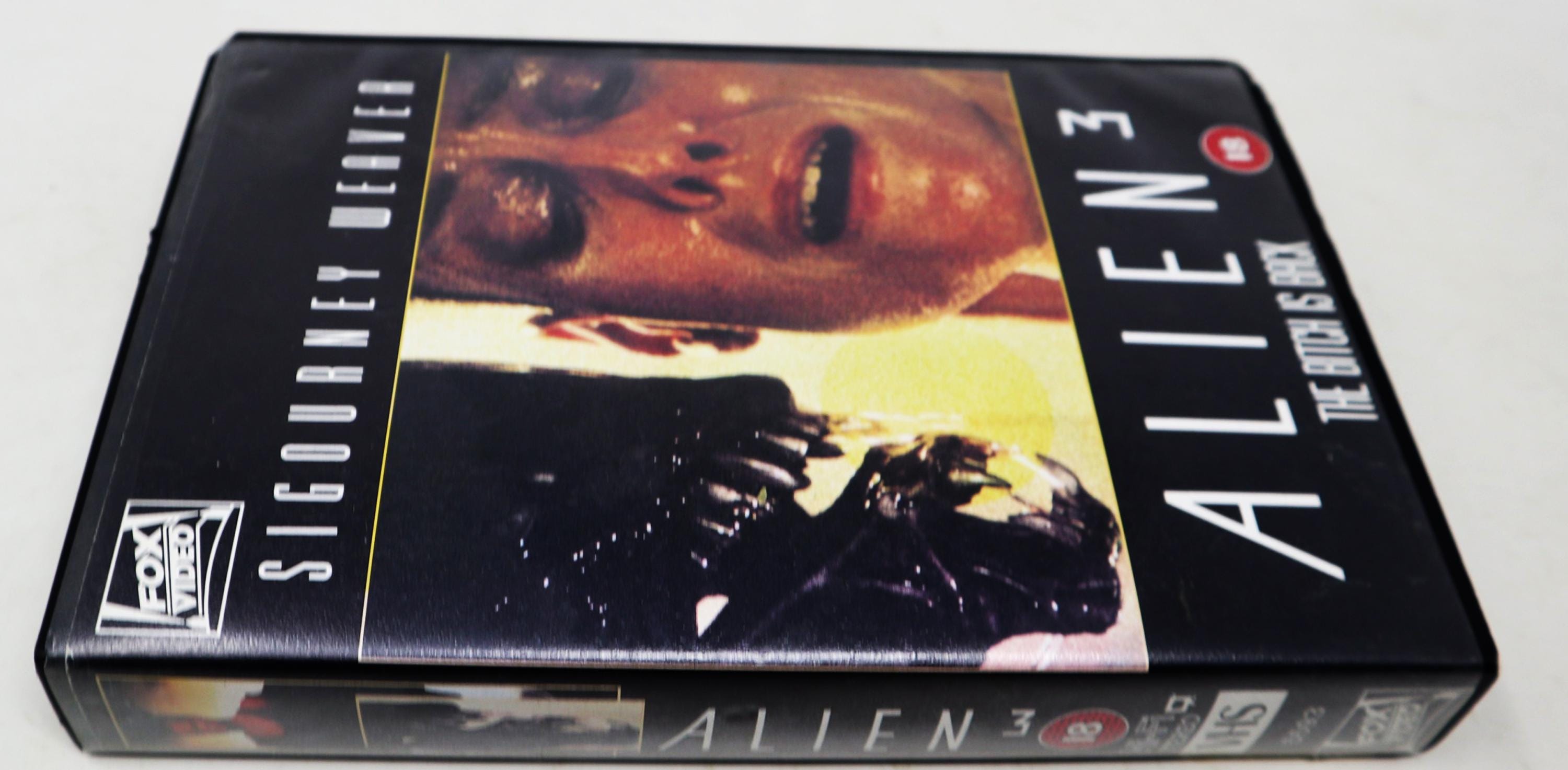 Vintage 1992 90s FOX Alien 3 VHS Video Home System Tape Rare Big Box ...