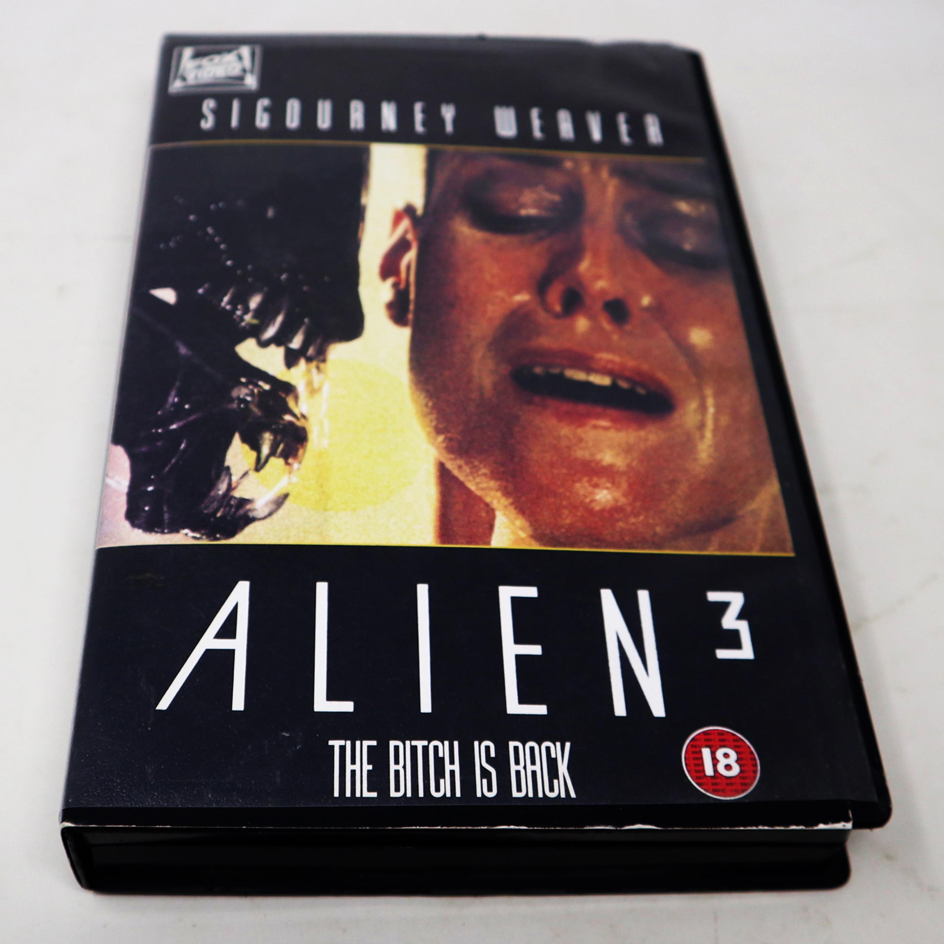Vintage 1992 90s FOX Alien 3 VHS Video Home System Tape Rare Big