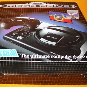Vintage Sega Mega Drive Megadrive 1 16-Bit Console 1601-05 Boxed Working, Controller Game Lot Rare Altered Beast Version 671-0503 image 5