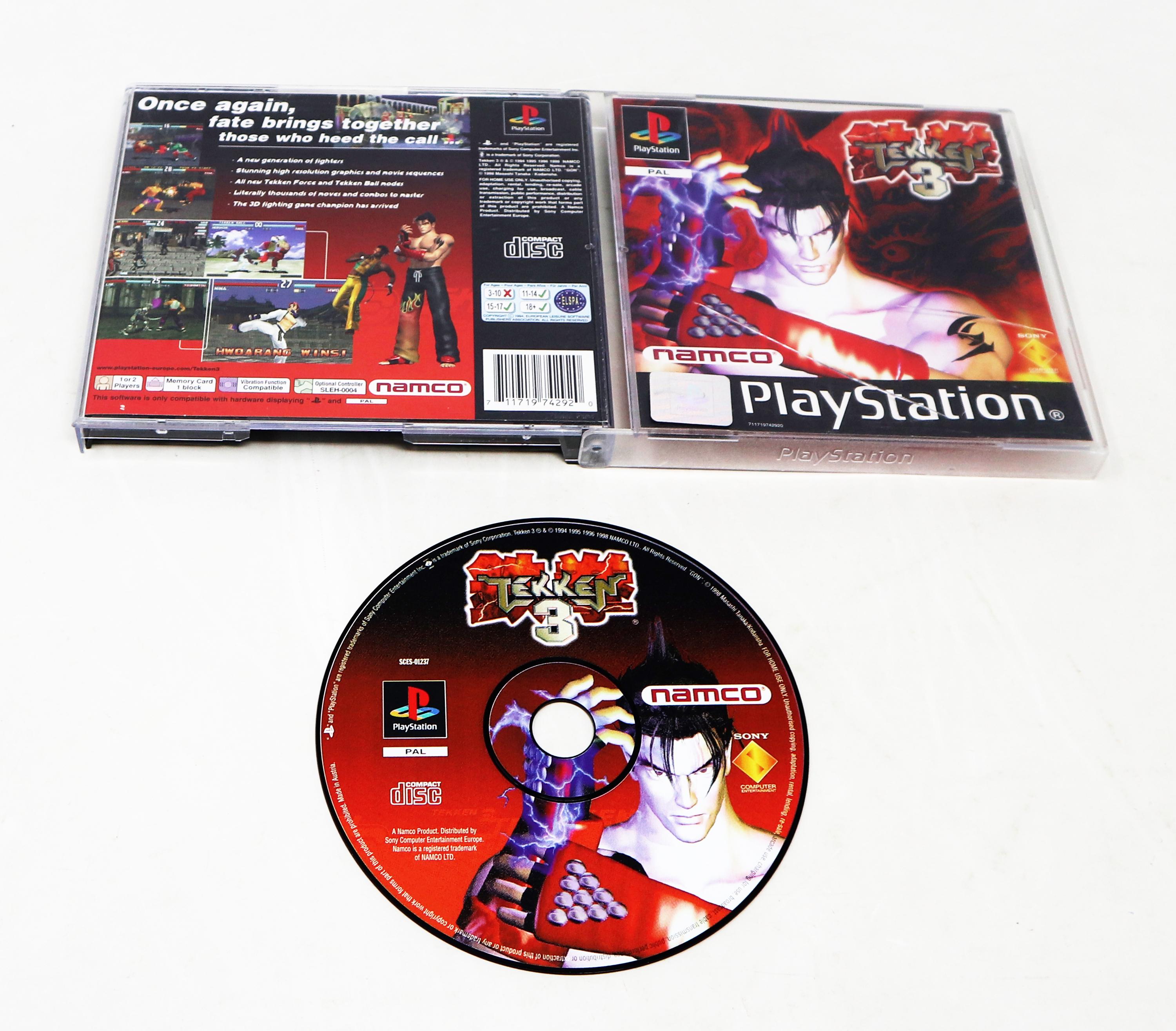 Vintage 1998 90s Playstation 1 PS1 Namco Tekken 3 Fighting Game