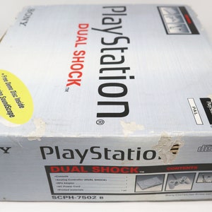 Vintage 1998 90s Sony Playstation 1 PS1 Dual Shock Pal Console Boxed SCPH-7502 Fully Working, Controller 4 Mixed Games Lot Bundle image 4
