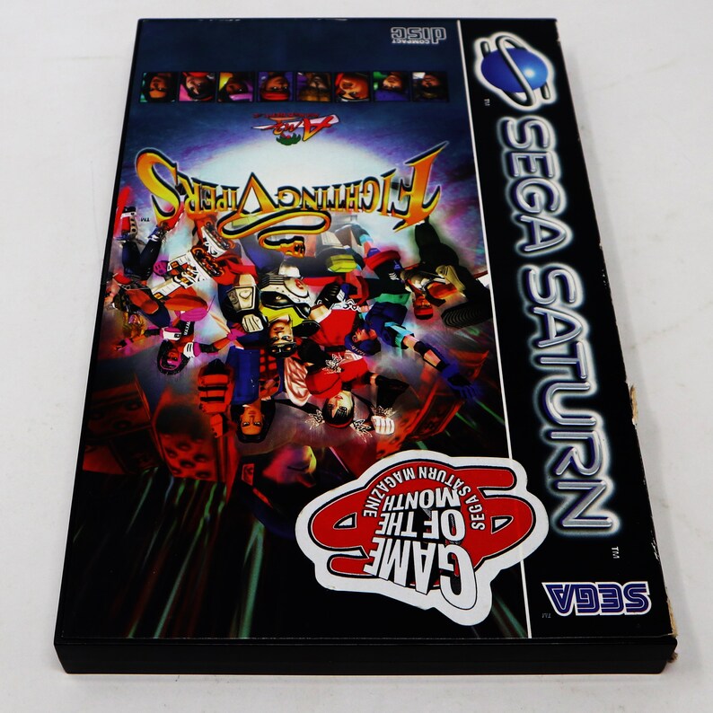 Vintage 1995 90s Sega Saturn Fighting Vipers Video Game Pal & French Secam 1 Player Retro image 2