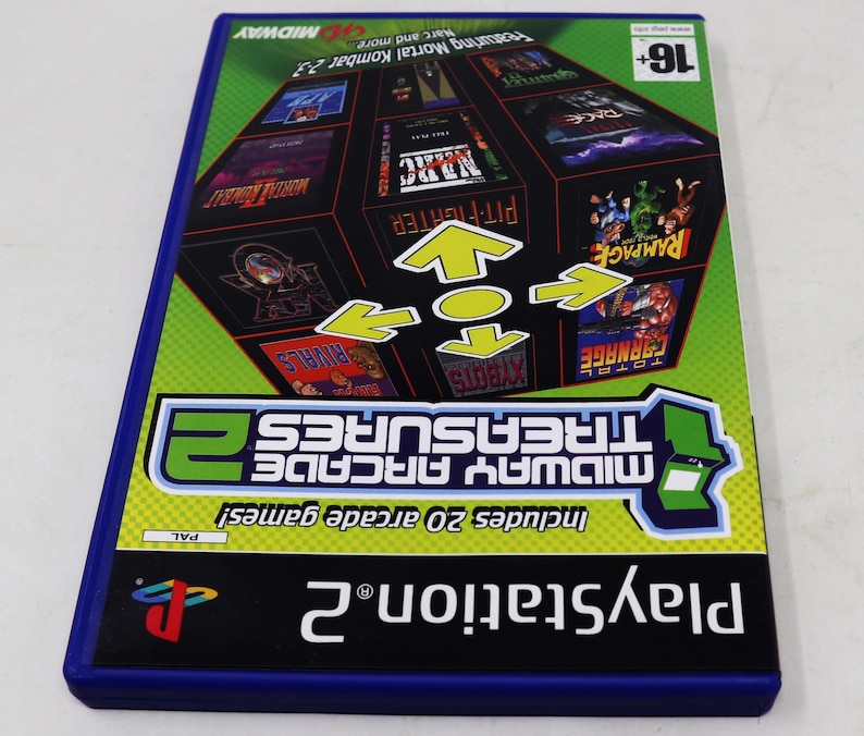 Vintage 2004 Sony Playstation 2 PS2 Midway Arcade Treasures 2 Video ...