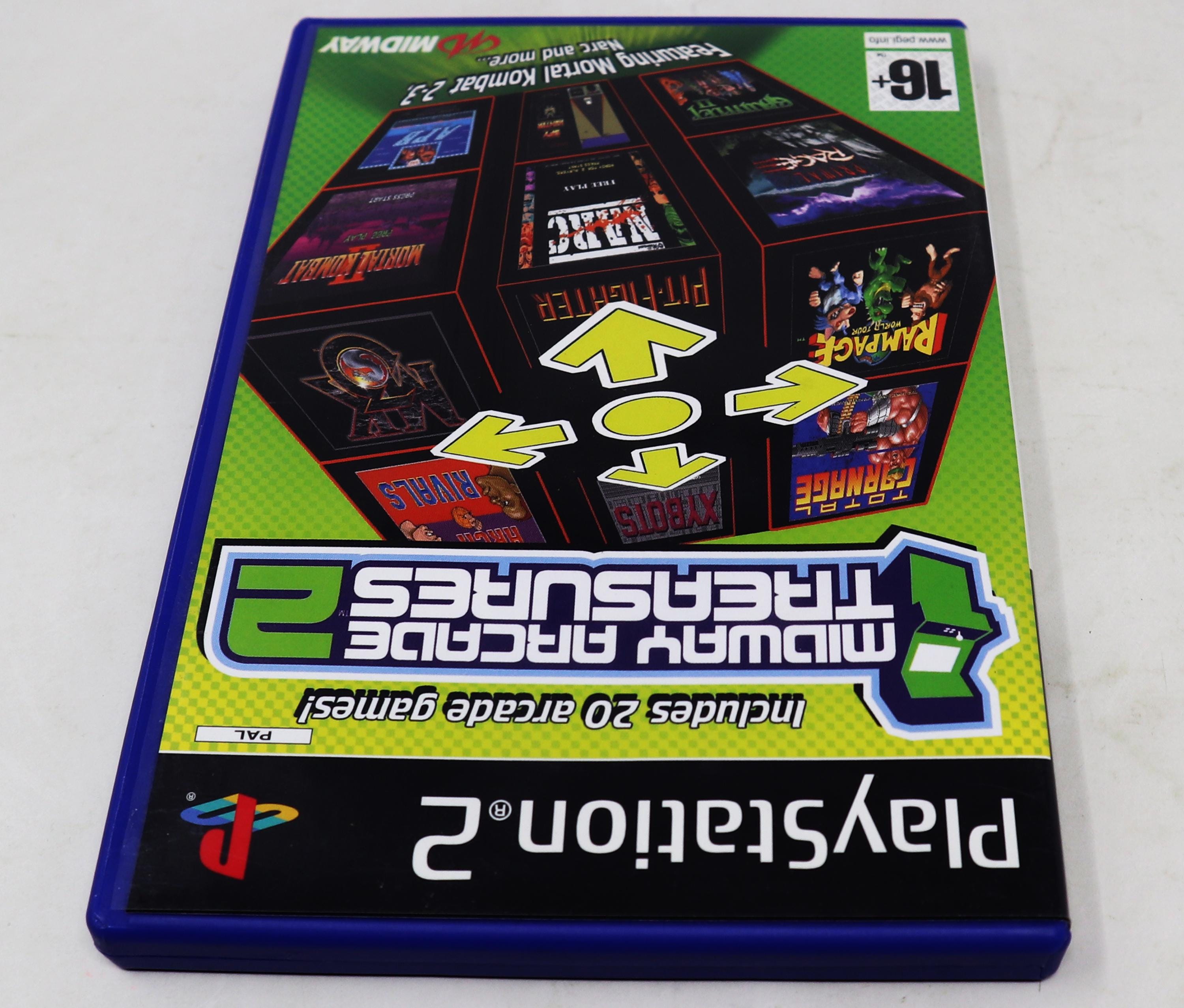 PS2ディズニーセット！ Vintage 2004 Sony Playstation 2 PS2 Midway Arcade Treasures 2