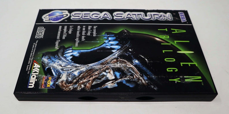 Vintage 1996 90s Sega Saturn Alien Trilogy Video Game Pal & French Secam 1 Player image 4
