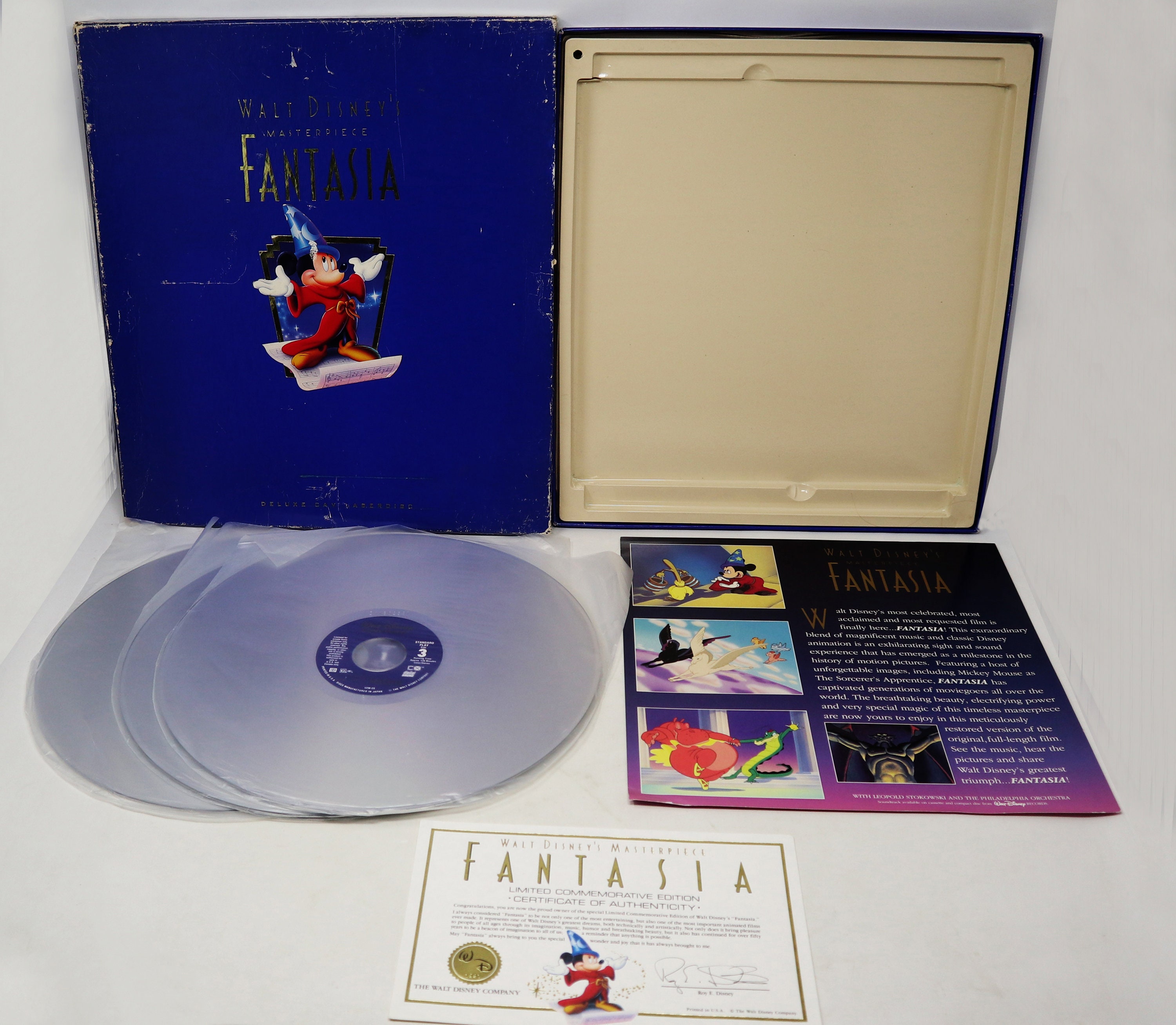 WALT DISNEY'S FANTASIA レーザーディスク Vintage Stereo Laserdisc of Walt Disney's Masterpiece