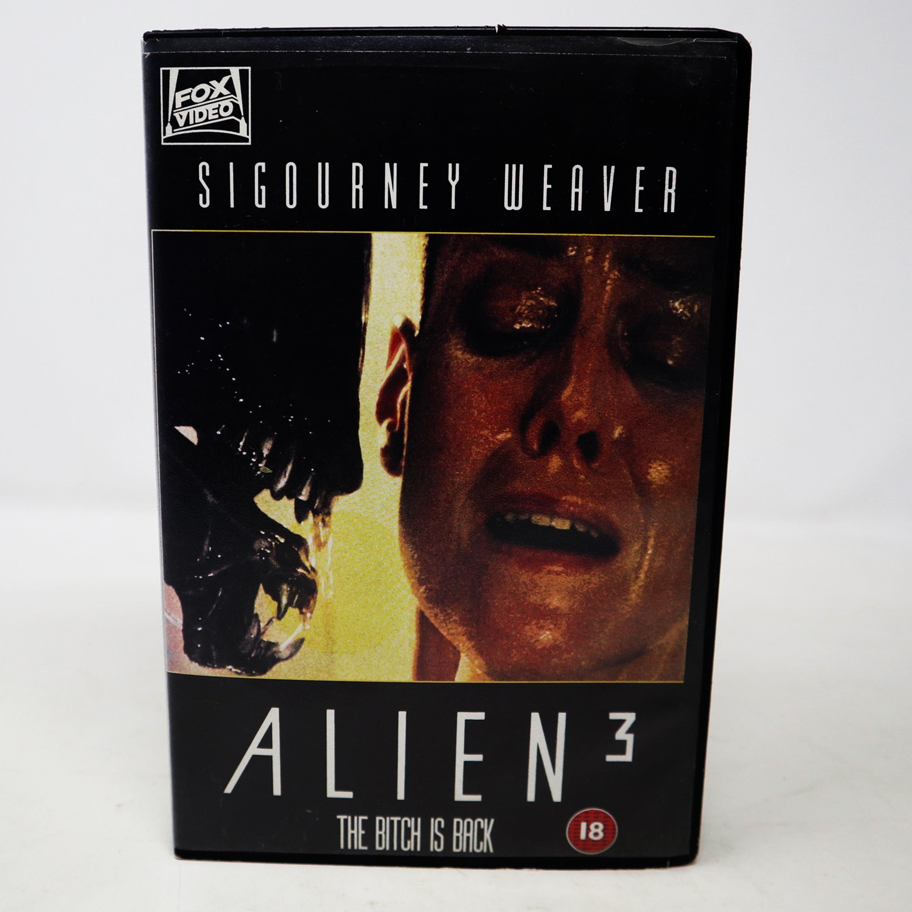 Vintage 1992 90s FOX Alien 3 VHS Video Home System Tape Rare