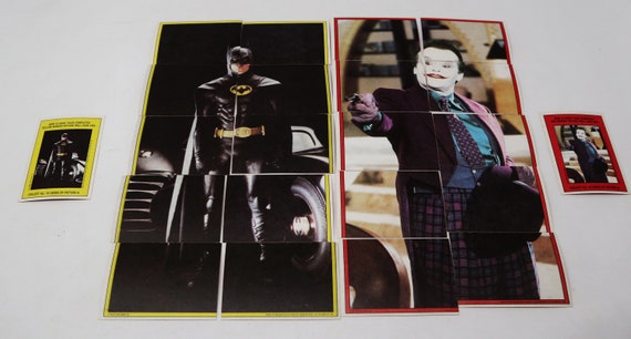 rare 1989 batman cards Topps NonSport Standard Sized Trading Card #93 The Joker is Wild at Amazon's Entertainment Collectibles Store The cast included Michael Keaton as Batman and Jack Nicholson as the Joker 1989 Batman Non-Sports Card Set