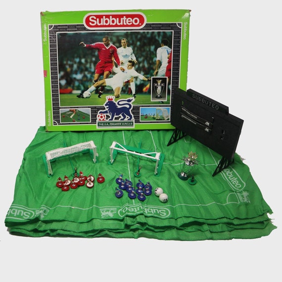 Vintage 1995 90s Hasbro Subbuteo the Football Game the F.A. Premier League  Table Soccer Set 60247 Boxed 