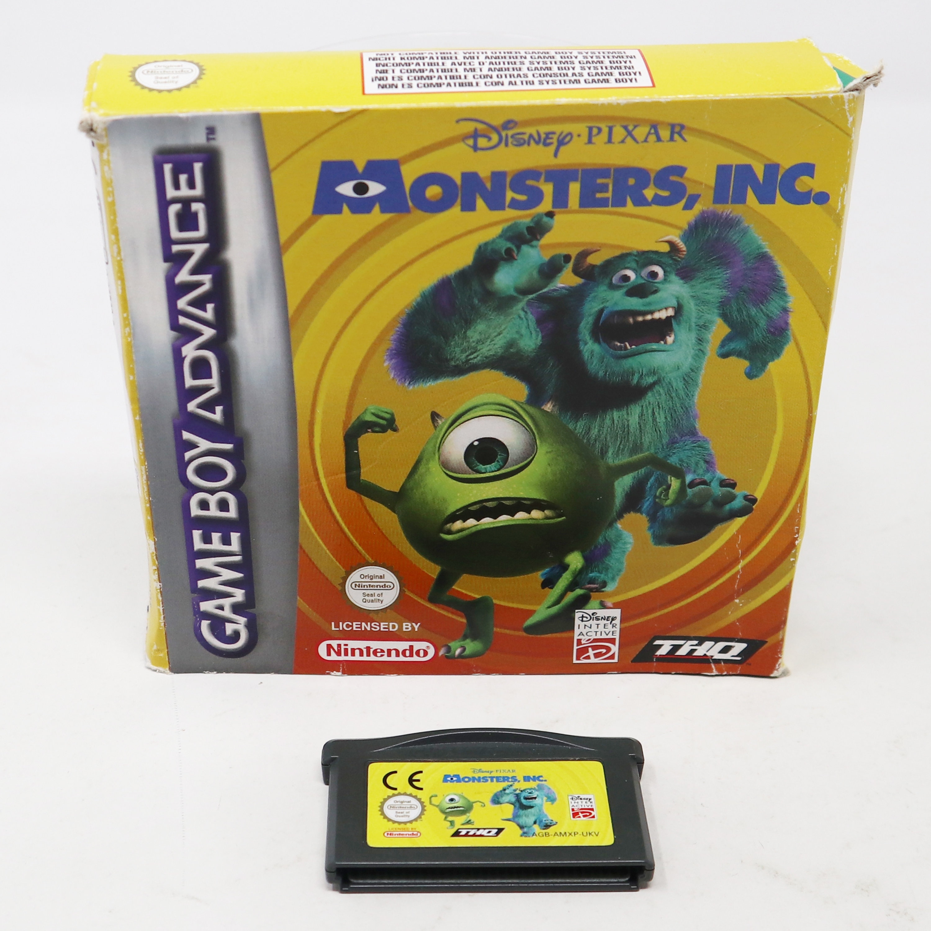 Vintage 2002 Nintendo Game Boy Advance Disney Pixar Monsters, Inc