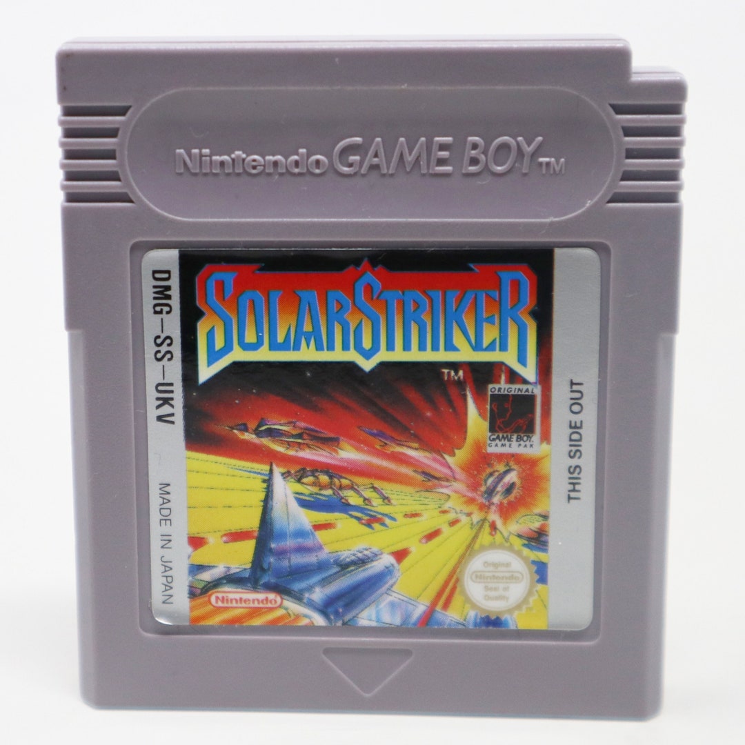 Vintage 1990s Game Boy Compact Video Game System Solar Striker ...