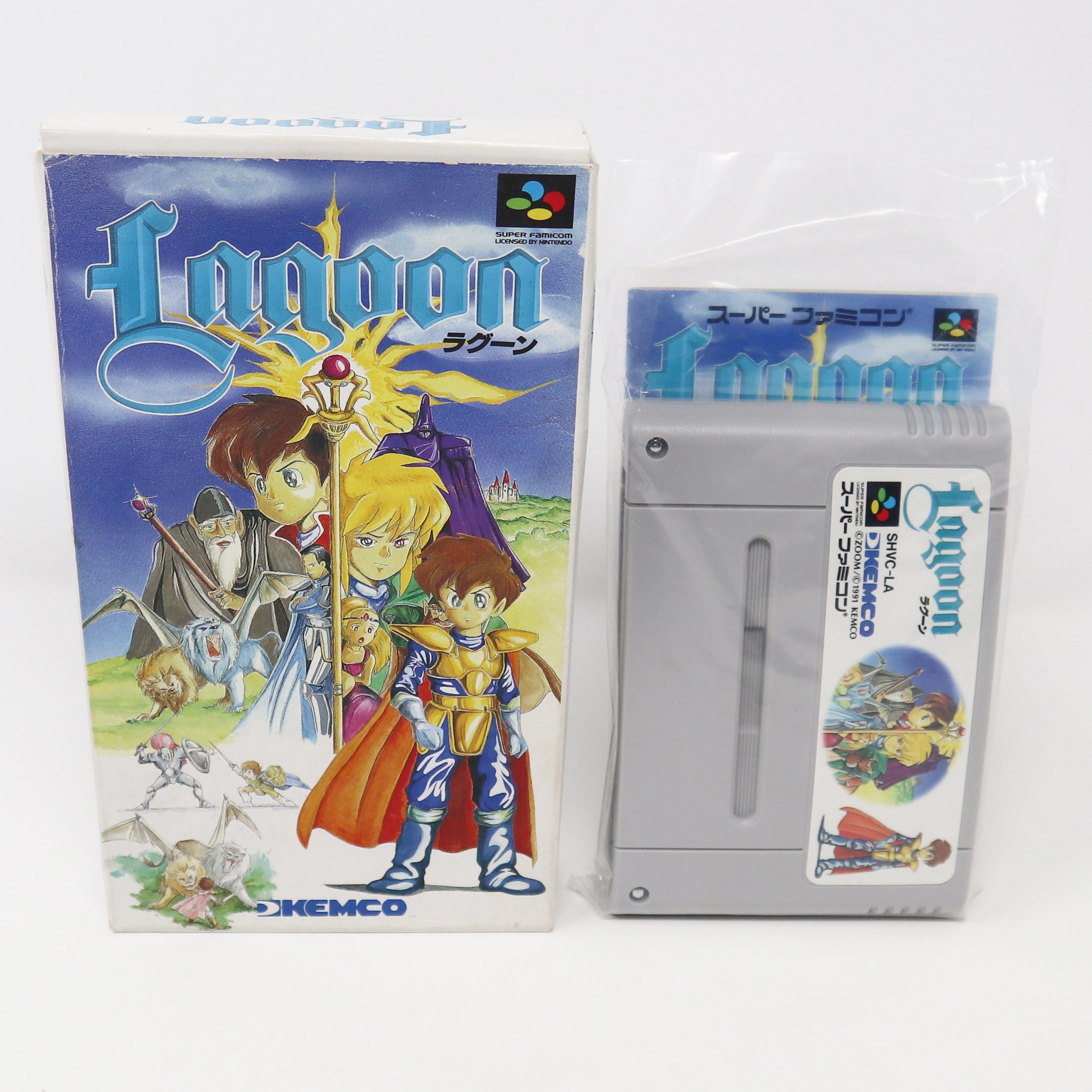 Vintage 1991 90s Capcom Nintendo Super Famicom SNES Kemco Lagoon