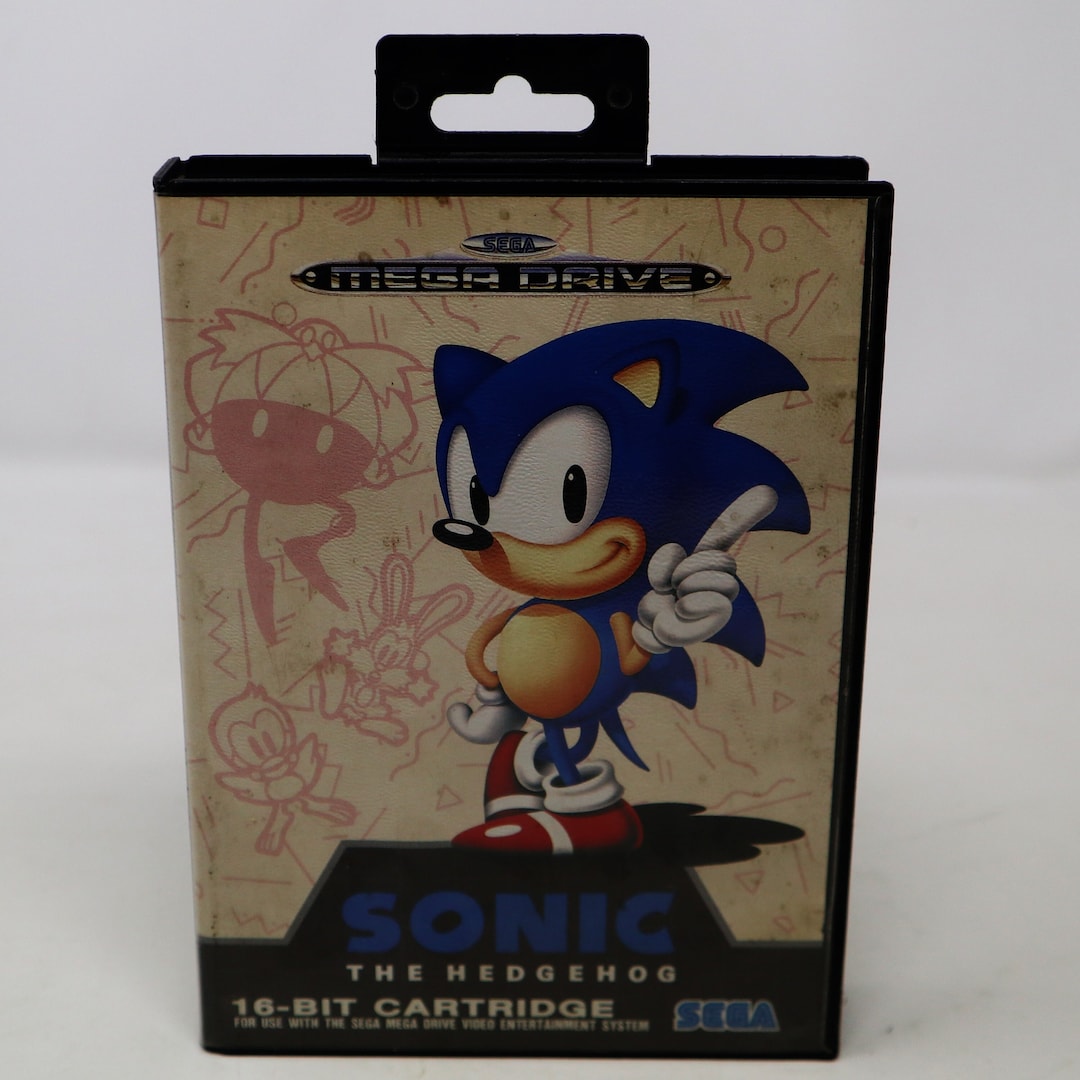 Vintage 1991 90s Sega Mega Drive Megadrive Sonic the Hedgehog 16