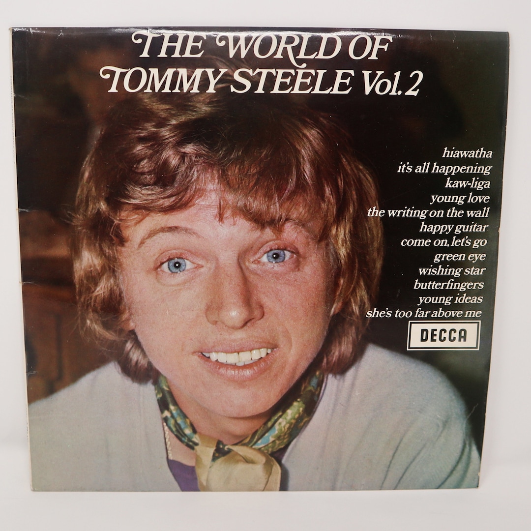 Vintage 1971 70s Decca Tommy Steele the World of Tommy Steele Vol. 2