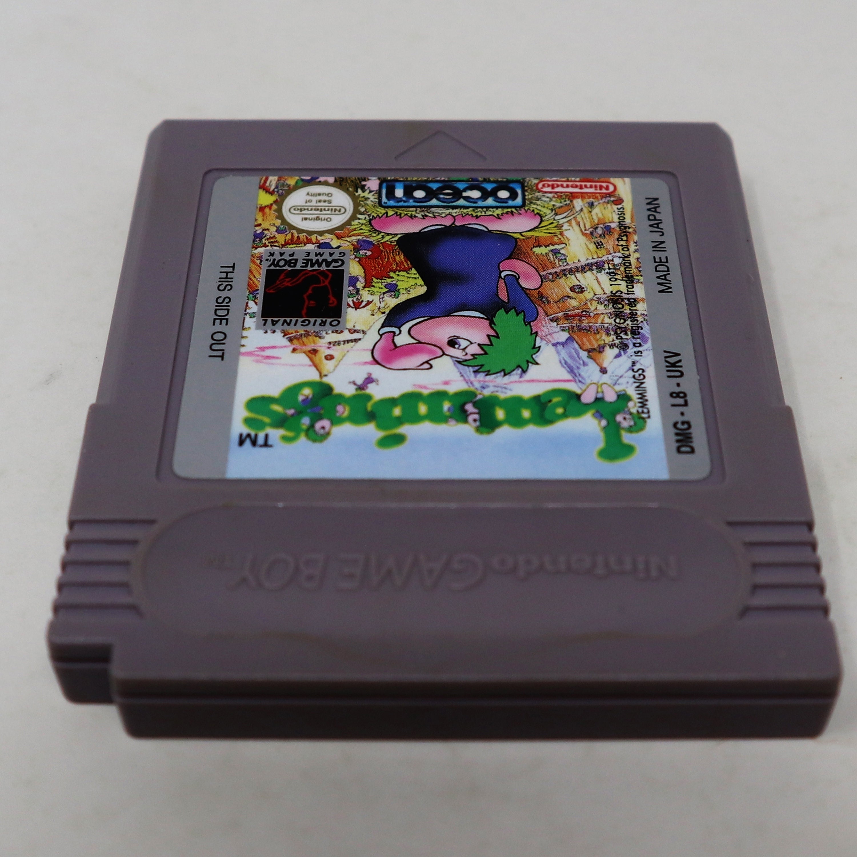 Vintage 1994 90s Game Boy Compact Video Game System Lemmings 2 