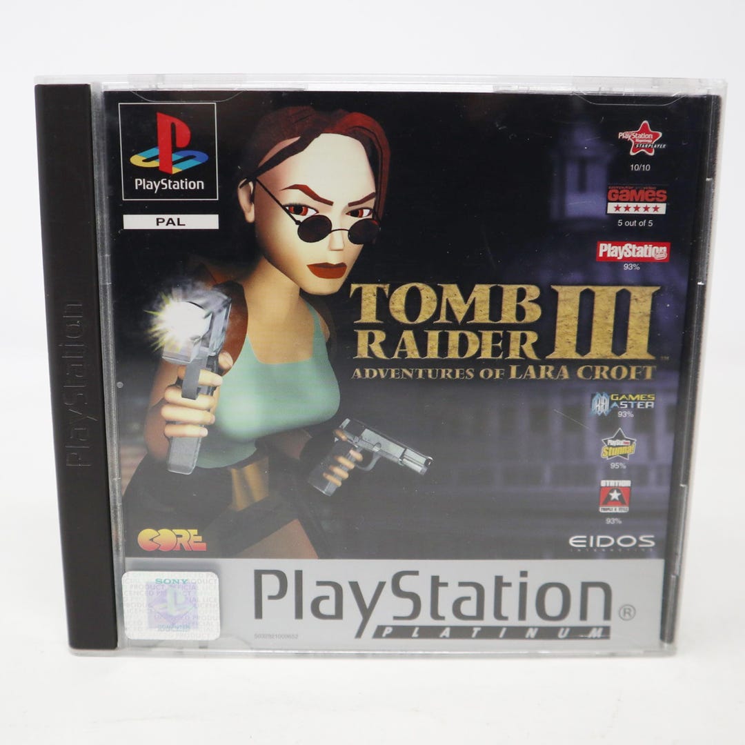 Tomb Raider 3 Sur PS1 - Version Française, Très Bon état (sans Notice)