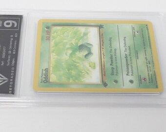 2000 Pokemon Team Rocket 1st Edition Oddish 63/82 PSA 9