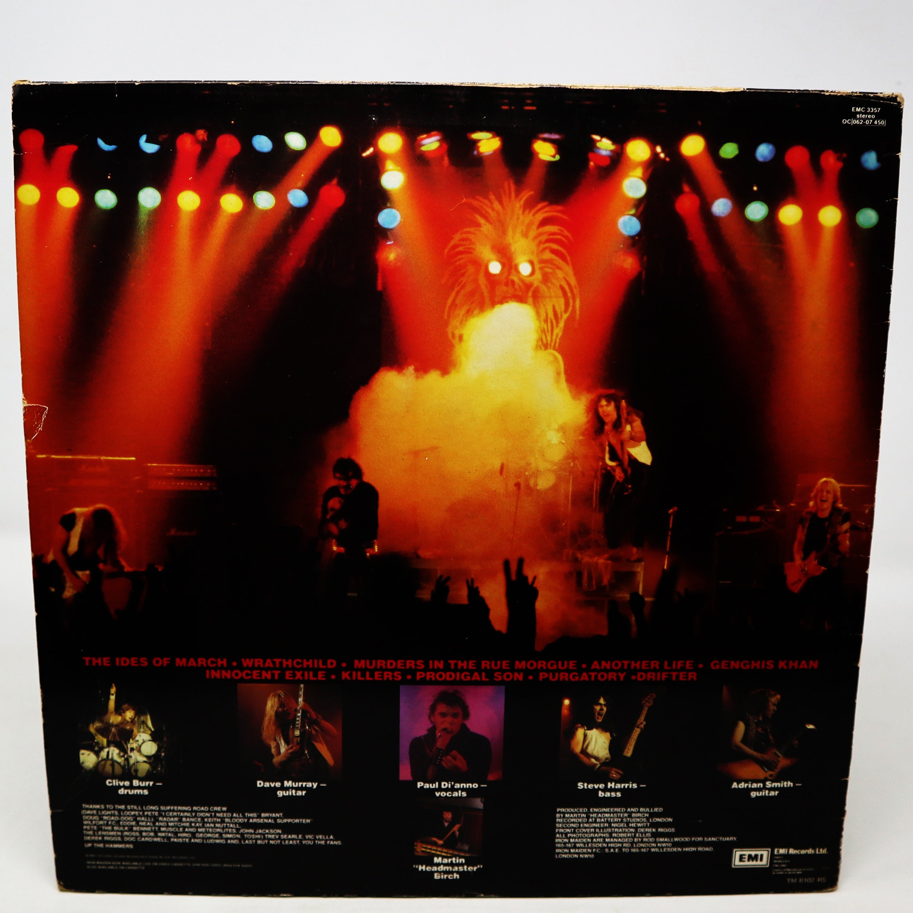 Vintage 1981 80s EMI Records Iron Maiden - Killers 12