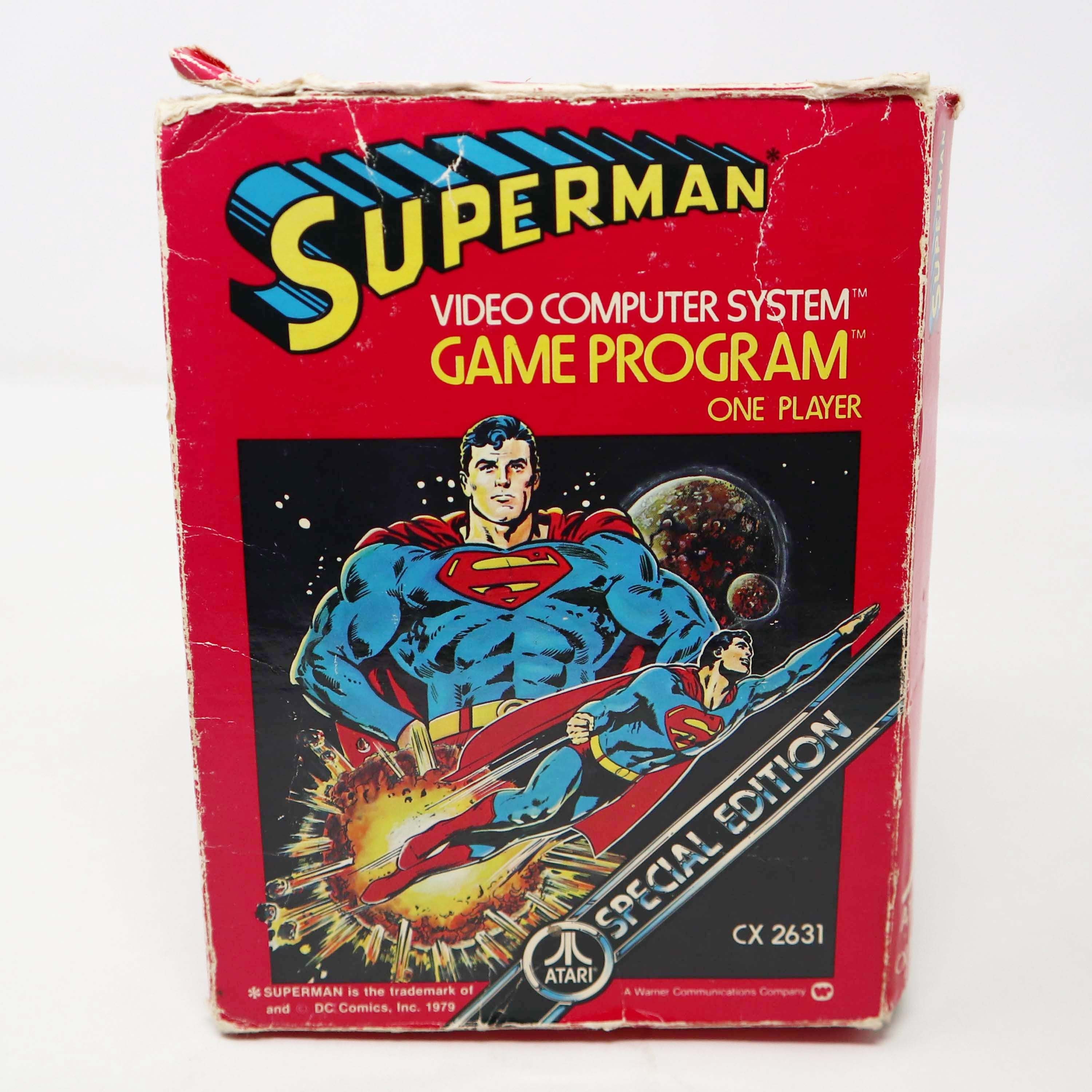 Vintage 1979 70s Atari CX 2631 Special Edition Superman