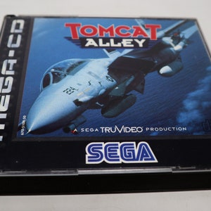 Vintage 1994 90s Sega Mega-CD System Sega Tomcat Alley Compact Disc Video Game Complete Boxed Pal & French Secam Version 1 Player image 5