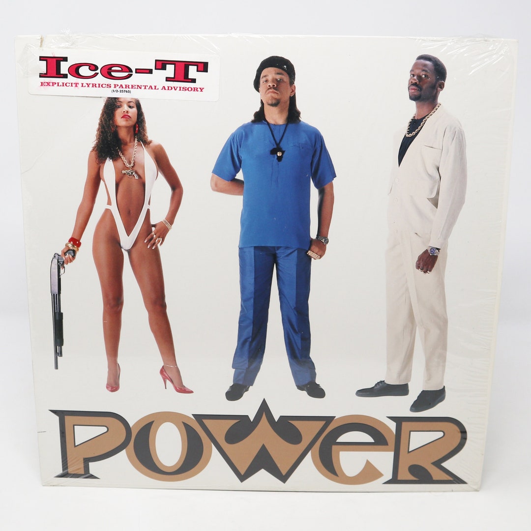 Vintage 1988 80s Sire Records Ice-t - Power USA 12 Vintage 1988 80s Sire Records Ice-t - Power USA 12