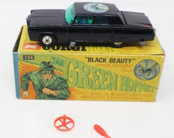 1966 Green Hornet Black Beauty Crime Fighting Car Die Cast Toy