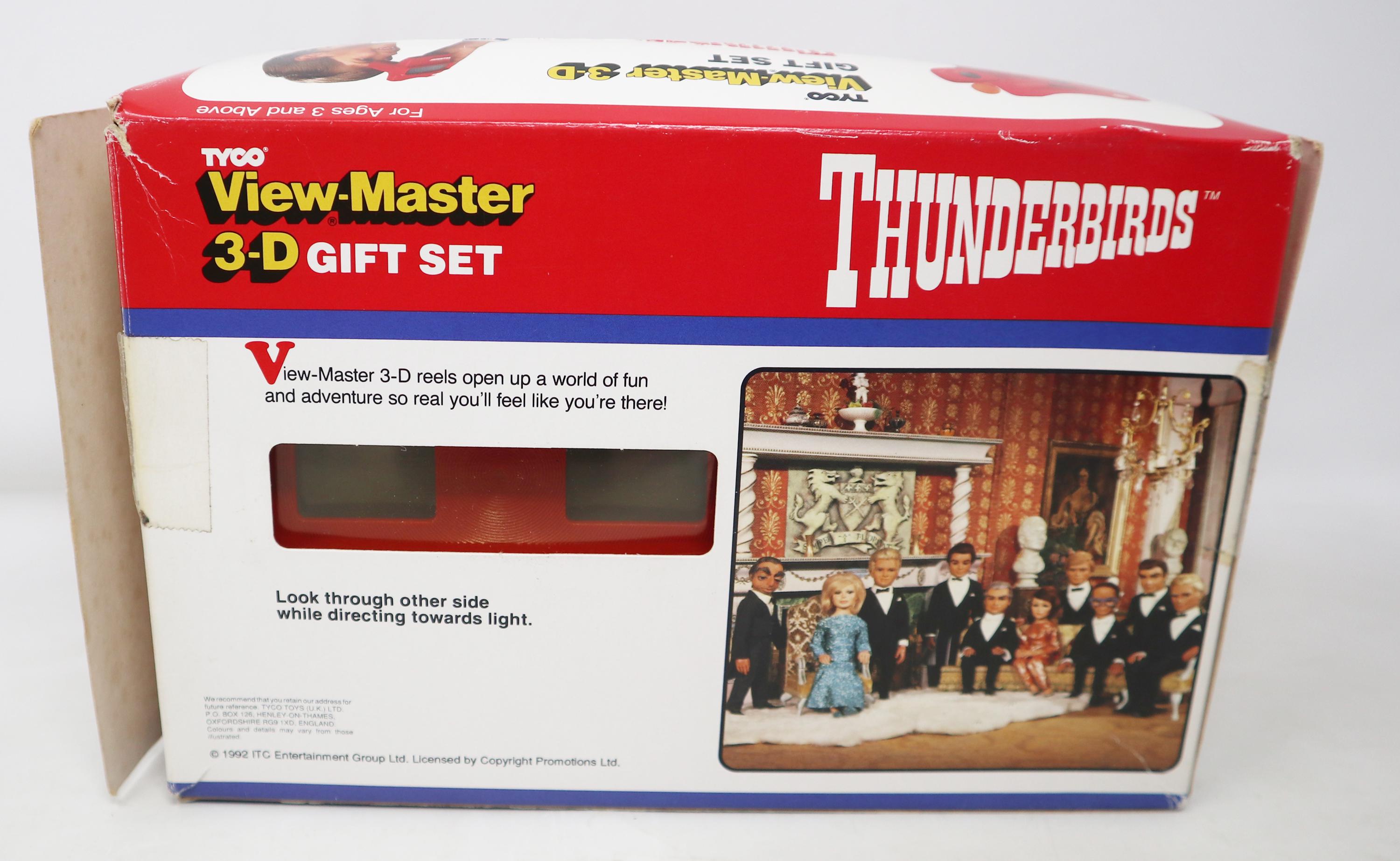Vintage 1992 90s Tyco Thunderbirds View-master 3-D 3D + Reels