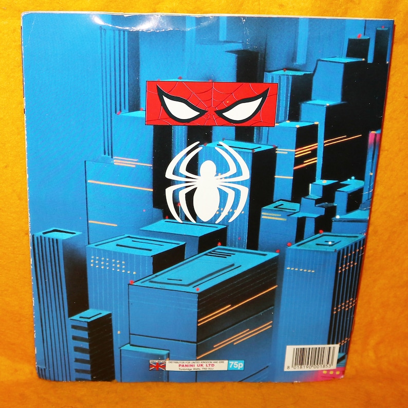 Vintage Panini Marvel Comics Spiderman Sticker Album Book Etsy