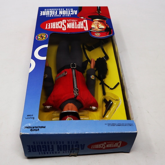 Vintage 1993 90s Vivid Imaginations Captain Scarlet 51008 Vintage 1993 90s Vivid Imaginations Captain Scarlet 51008