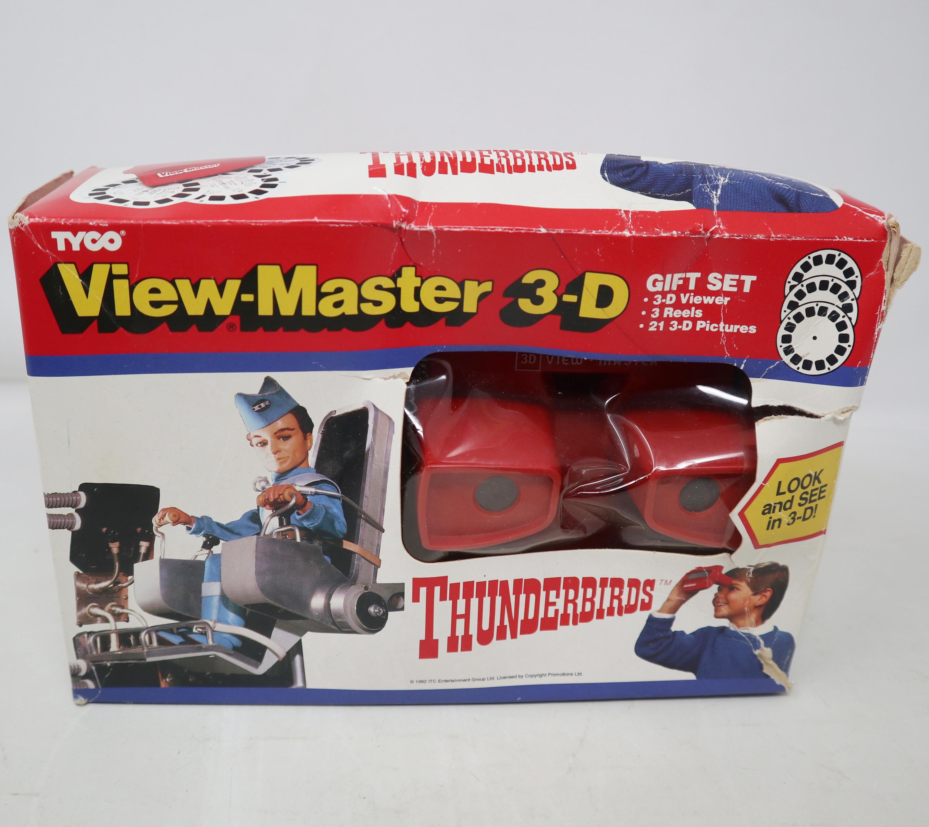 Vintage 1992 90s Tyco Thunderbirds View-master 3-D 3D + Reels