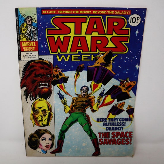 Vintage 1978 70s Marvel Comics Group Star Wars Weekly Comic Book
