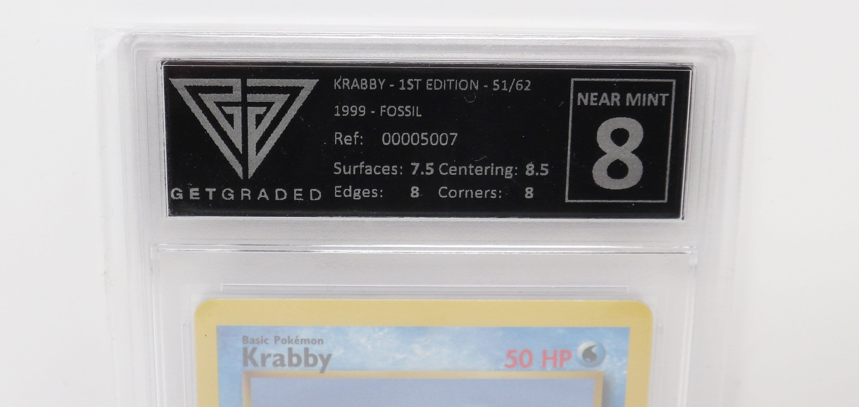 Vintage 1999 90s Nintendo Pokemon Krabby 1st Edition 51/62 Fossil Trading  Game Card Get Graded Near Mint 8 Rare - Etsy
