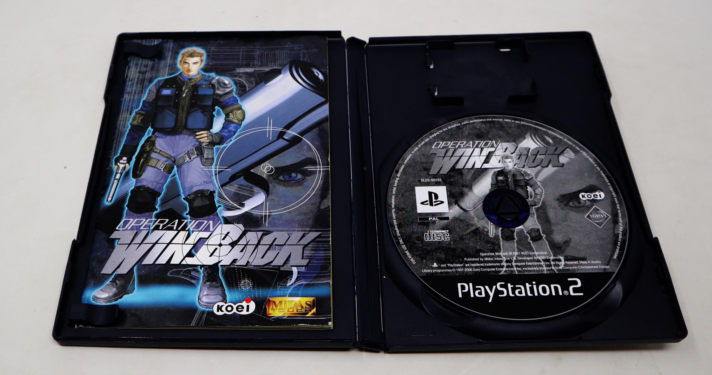 Vintage 2000 Sony Playstation 2 PS2 Operation Winback Video Game PAL 1 ...