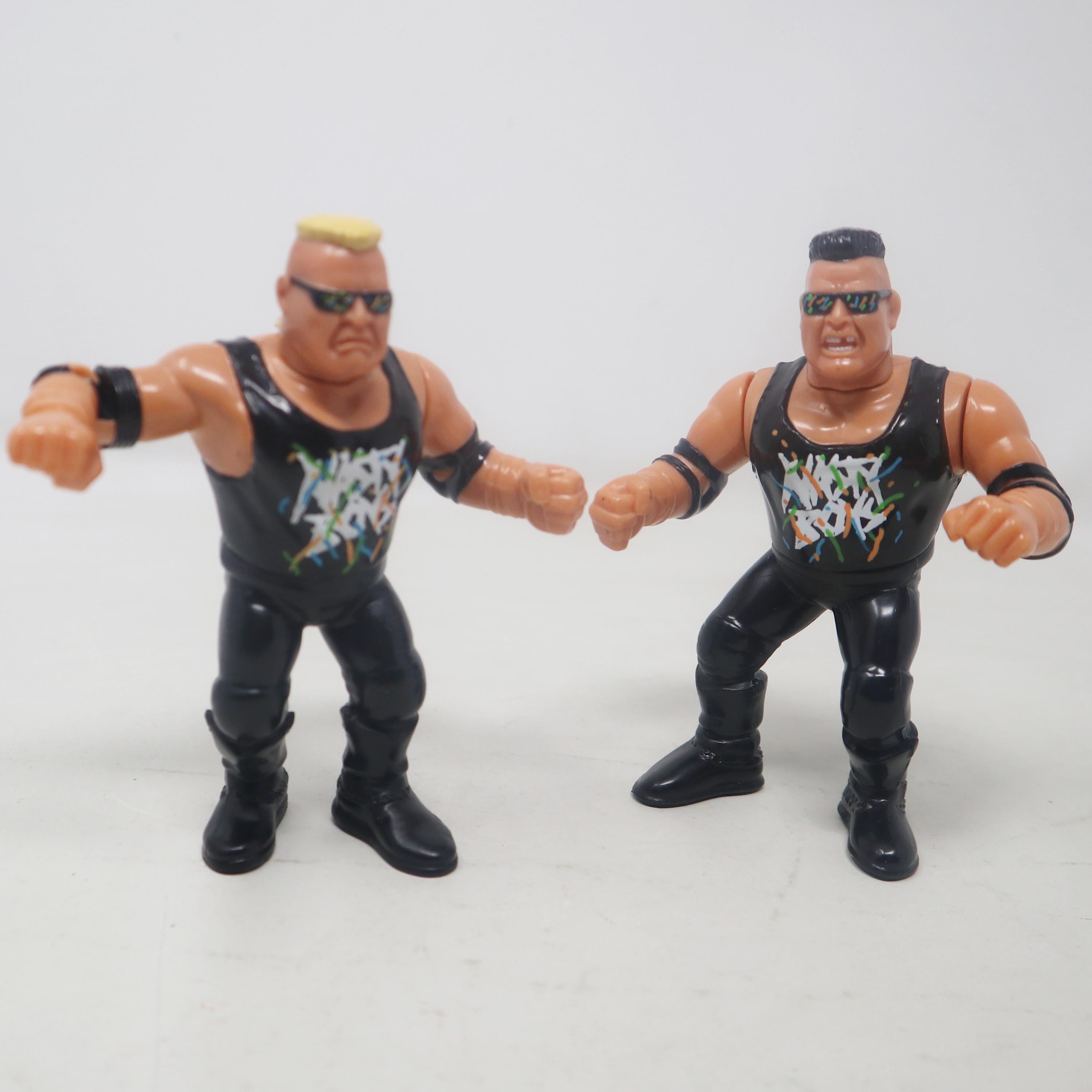 Vintage 1991 90s Hasbro WWF Wrestling Series 3 Tag Teams Nasty