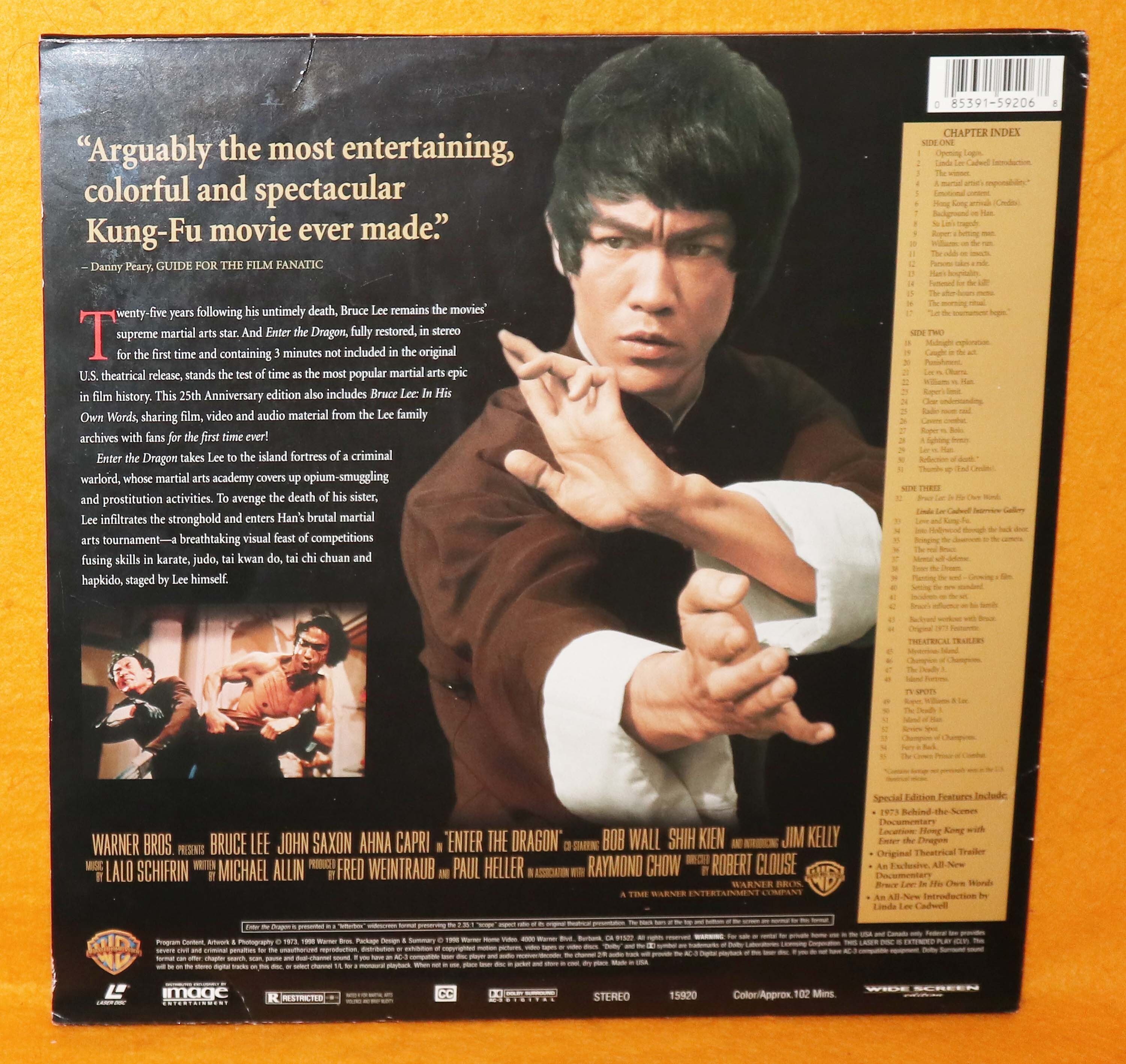 ヴィンテージ 1998 ワーナー ホーム ビデオ ブルース・リー 燃えよ