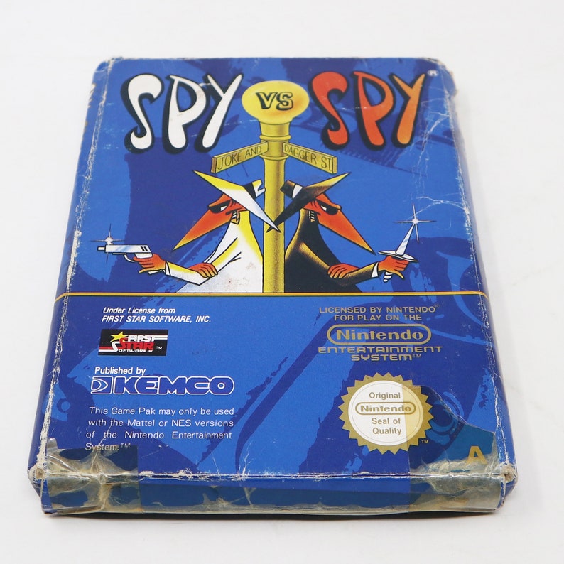 Vintage 1990 90s Nintendo Entertainment System NES Spy vs. Spy Video Game Boxed Pal image 5
