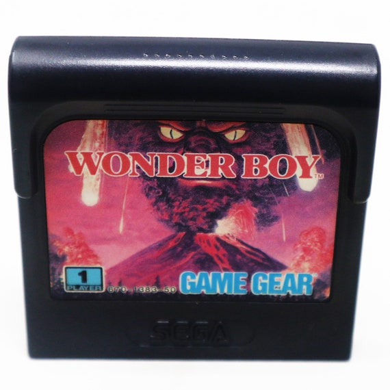 Vintage 1990s 90s Sega Game Gear Wonder Boy Cartridge Video Game Pal Version 1 Player Retro