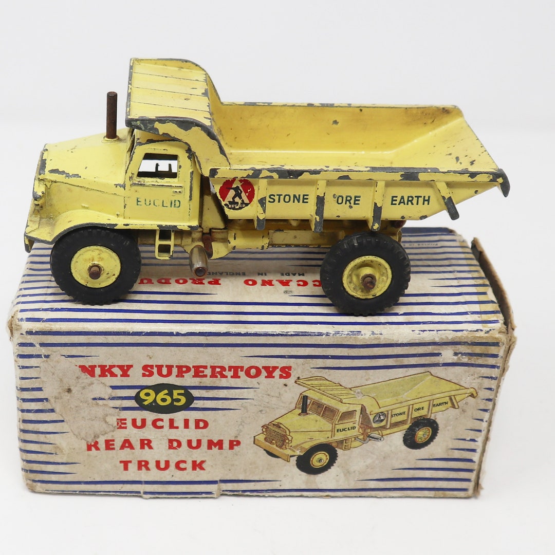 Dinky Toys GB No. 965 Euclid Rear Dump Truck Slightly Used