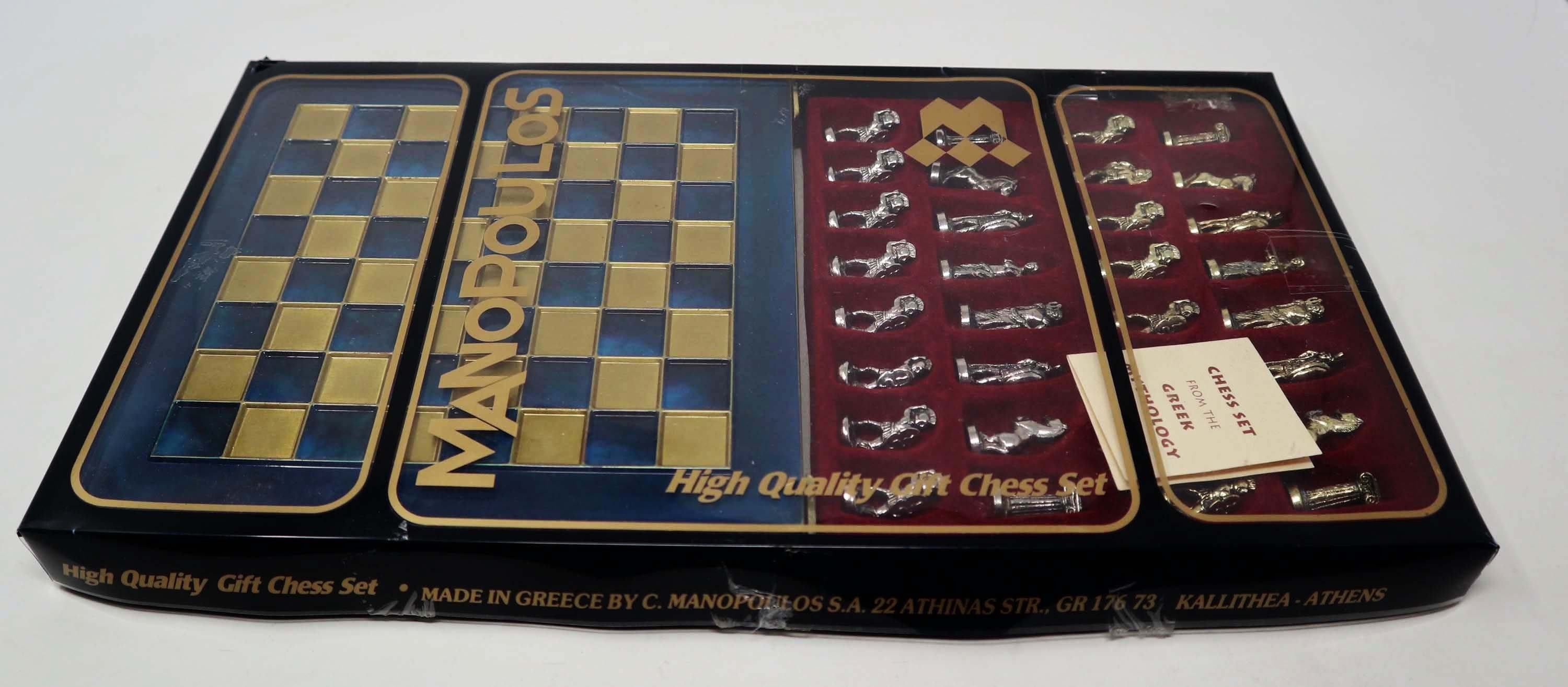 Schach Set Brett Parthenon Tempel & 32 Stück Parthenon Säule - .de