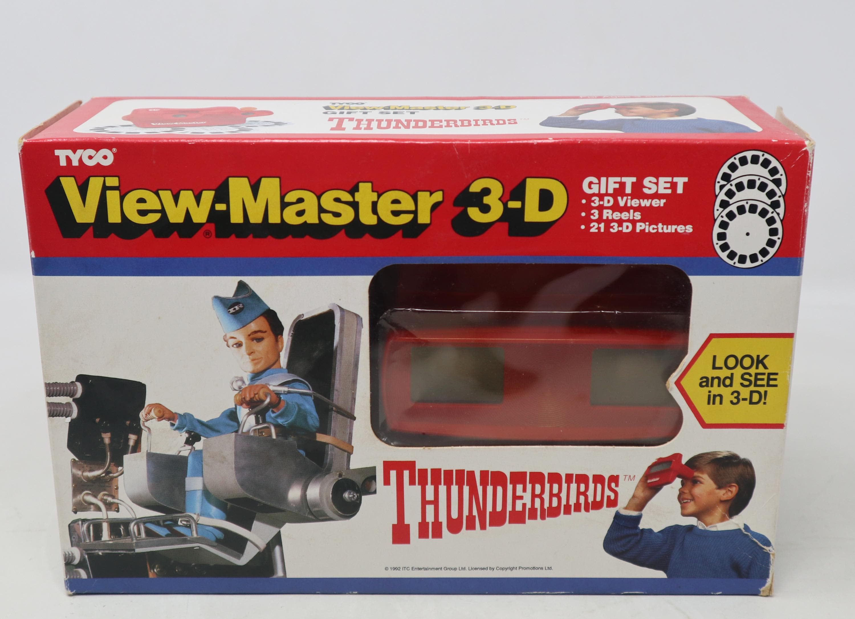 Vintage 1992 90s Tyco Thunderbirds View-master 3-D 3D + Reels