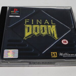 Vintage 1996 90s Playstation 1 PS1 Final Doom Video Game Pal Version 1 Player image 5