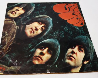 Vintage 1965 60s EMI Parlophone Records the Beatles - Rubber Soul