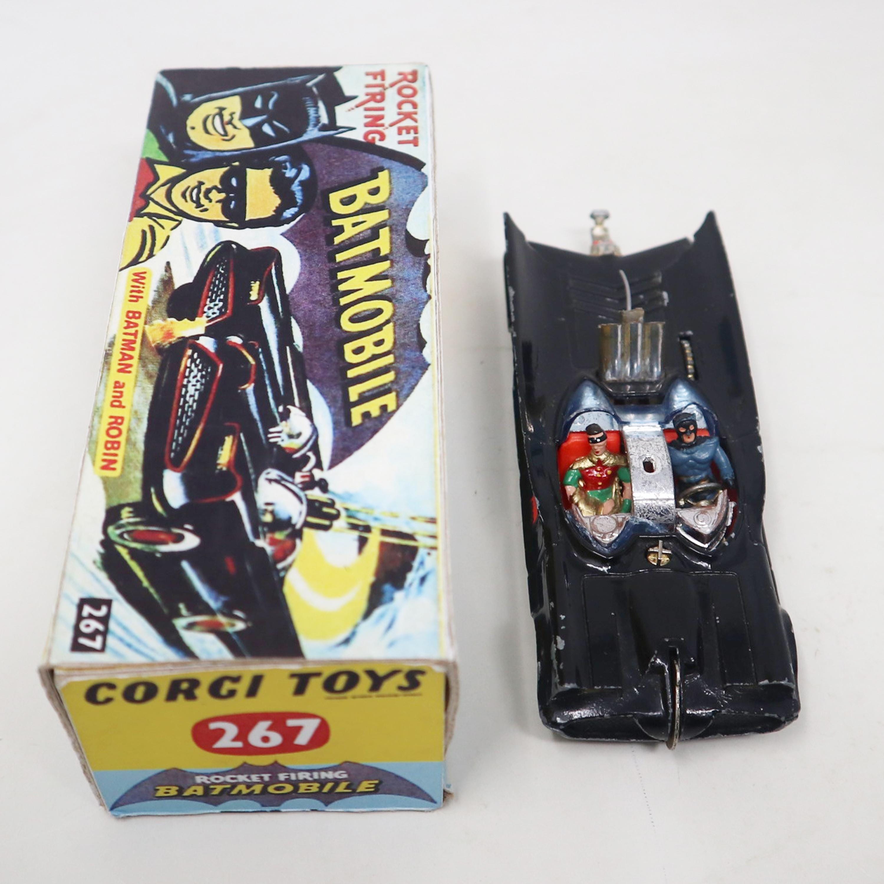 Vintage Corgi Toys 267 Batmobile Die-cast Car Vehicle Batman & Robin ...