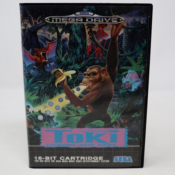Vintage 1989 80s Sega Mega Drive Megadrive Toki Going Ape Spit 16
