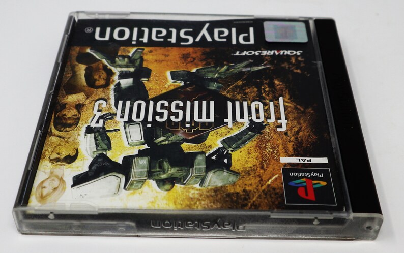 Vintage 2000 Playstation 1 PS1 Front Mission 3 Video Game Pal Version Black Label 1 Player image 2