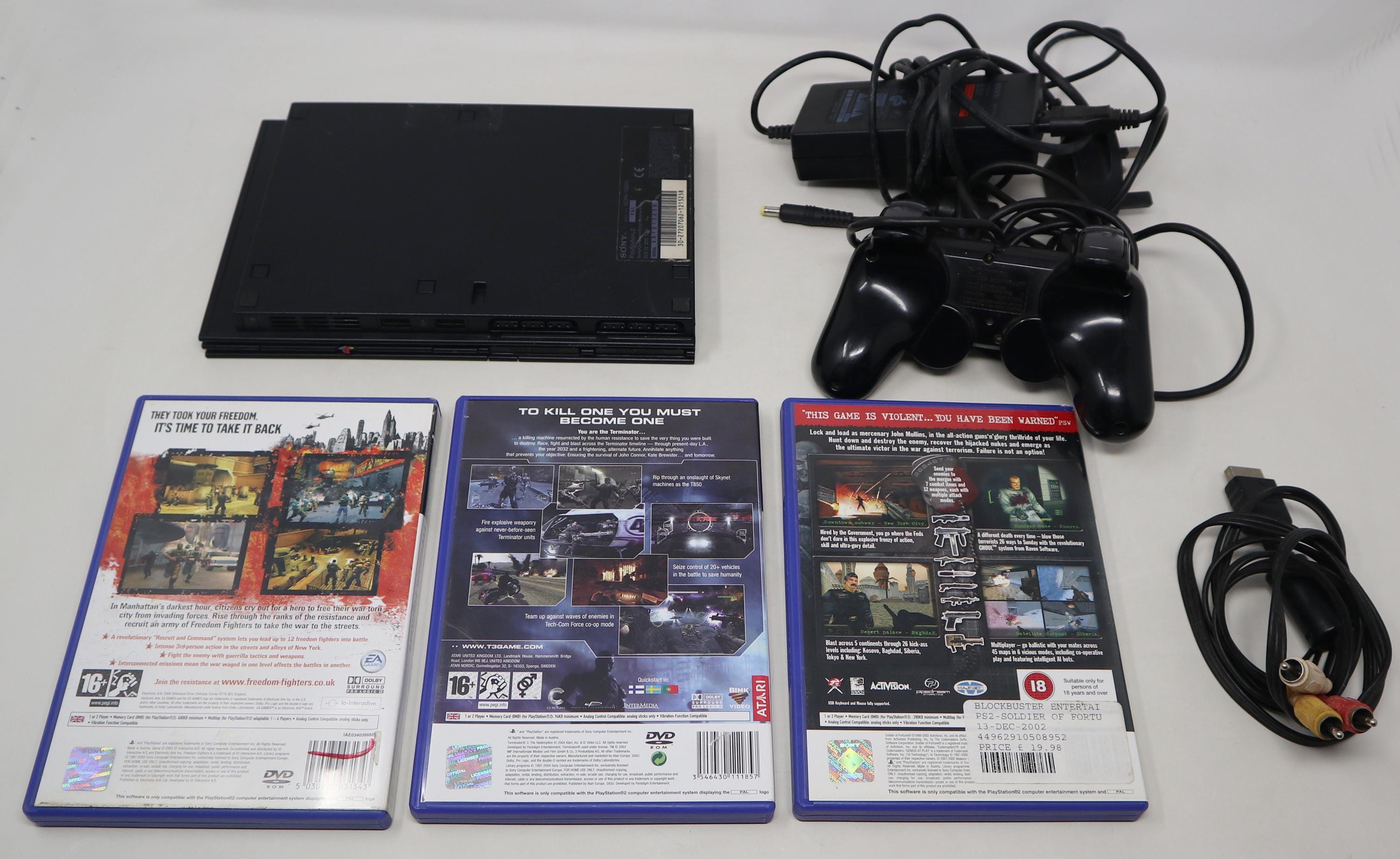 play station2 ソフト11本 SONY PlayStation 2 PS2 SCPH-90000 Slim Console Charcoal Black